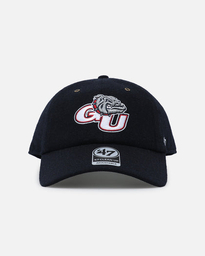47 Brand Gonzaga Bulldogs Wooly Clean Up Strapback Navy