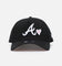 New Era Atlanta Braves 'Pink Satin Hearts' 9FORTY A-Frame Snapback Black/White