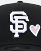 New Era San Francisco Giants 'Pink Satin Hearts' 9FORTY A-Frame Snapback Black/White
