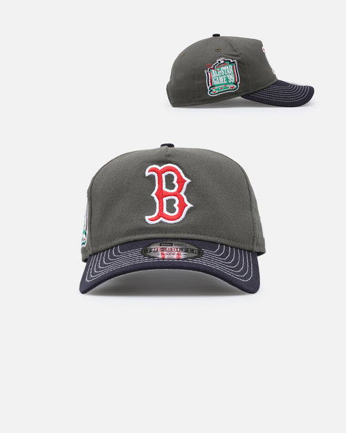 New Era Boston Red Sox 'Contrast Visor' Pre-Curved Golfer Snapback Moss/Sky