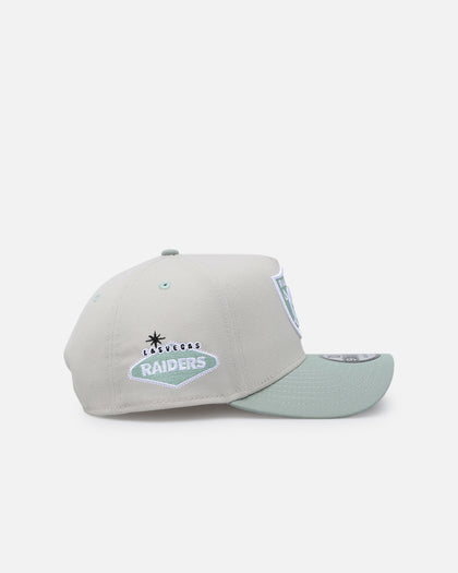 New Era Las Vegas Raiders 'Sea Glass' 9FORTY A-Frame Snapback Stone/Green