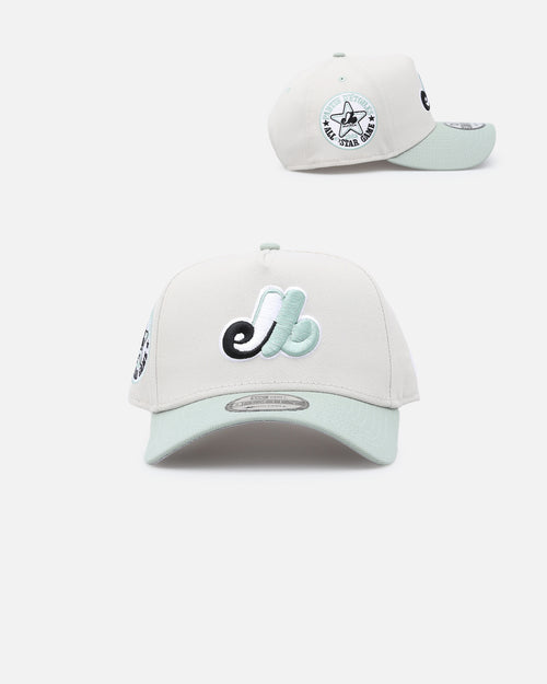 New Era Montreal Expos 'Sea Glass' 9FORTY A-Frame Snapback Stone/Green