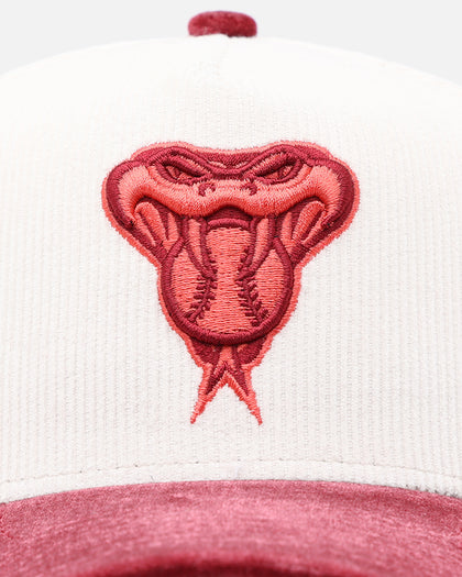 New Era Arizona Diamondbacks 'Premium Corduroy Velvet' 9FORTY A-Frame Snapback Chrome White/Cardinal