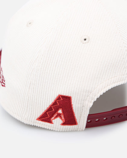 New Era Arizona Diamondbacks 'Premium Corduroy Velvet' 9FORTY A-Frame Snapback Chrome White/Cardinal