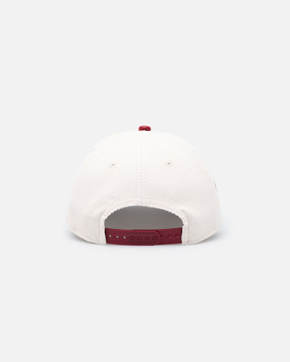 New Era Boston Red Sox 'Premium Corduroy Velvet' 9FORTY A-Frame Snapback Chrome White/Cardinal