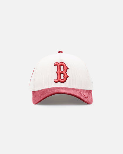 New Era Boston Red Sox 'Premium Corduroy Velvet' 9FORTY A-Frame Snapback Chrome White/Cardinal