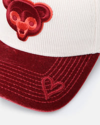 New Era Chicago Cubs 'Premium Corduroy Velvet' 9FORTY A-Frame Snapback Chrome White/Cardinal