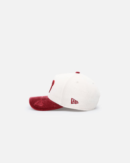 New Era Chicago Cubs 'Premium Corduroy Velvet' 9FORTY A-Frame Snapback Chrome White/Cardinal