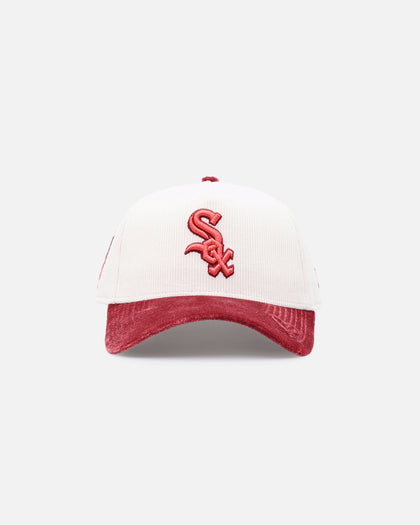 New Era Chicago White Sox 'Premium Corduroy Velvet' 9FORTY A-Frame Snapback Chrome White/Cardinal