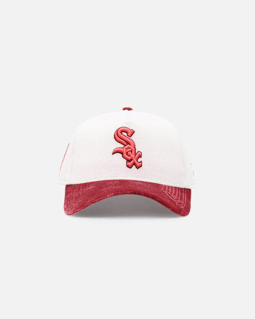 New Era Chicago White Sox 'Premium Corduroy Velvet' 9FORTY A-Frame Snapback Chrome White/Cardinal
