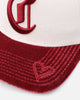 New Era Cincinnati Reds 'Premium Corduroy Velvet' 9FORTY A-Frame Snapback Chrome White/Cardinal