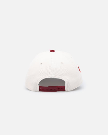 New Era Cincinnati Reds 'Premium Corduroy Velvet' 9FORTY A-Frame Snapback Chrome White/Cardinal