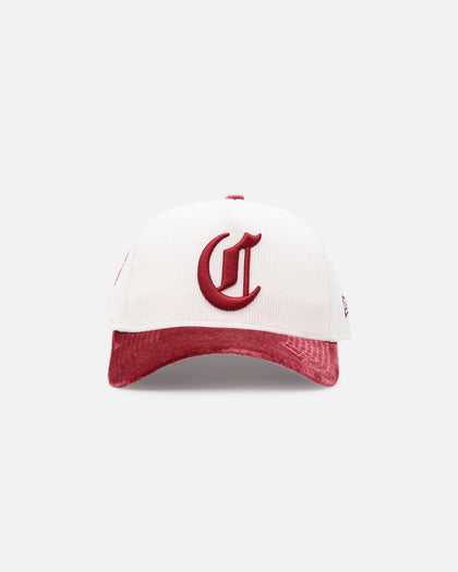 New Era Cincinnati Reds 'Premium Corduroy Velvet' 9FORTY A-Frame Snapback Chrome White/Cardinal