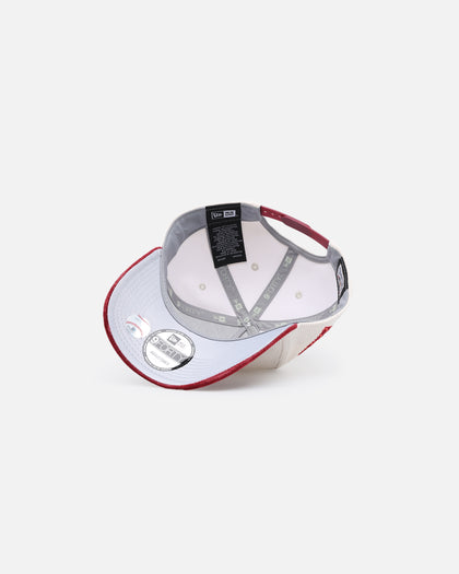 New Era Oakland Athletics 'Premium Corduroy Velvet' 9FORTY A-Frame Snapback Chrome White/Cardinal