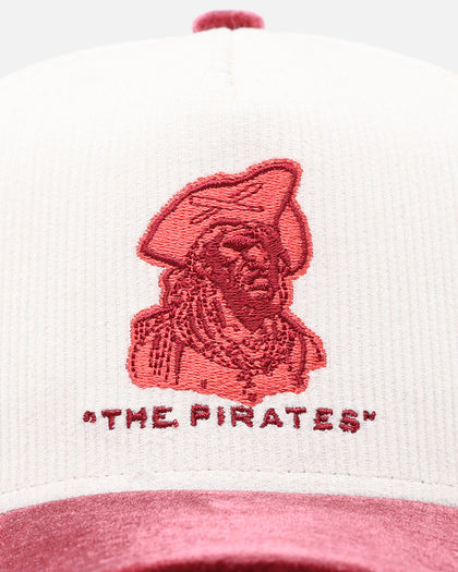 New Era Pittsburgh Pirates 'Premium Corduroy Velvet' 9FORTY A-Frame Snapback Chrome White/Cardinal