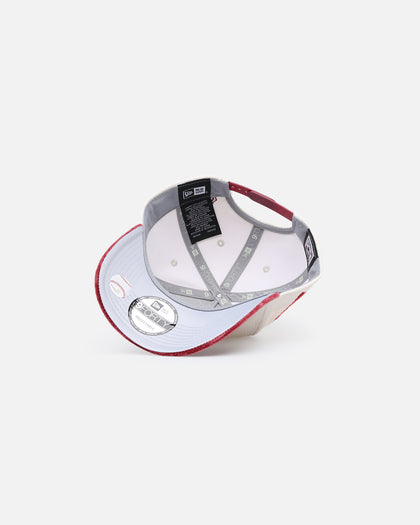 New Era Pittsburgh Pirates 'Premium Corduroy Velvet' 9FORTY A-Frame Snapback Chrome White/Cardinal