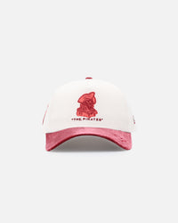 New Era Pittsburgh Pirates 'Premium Corduroy Velvet' 9FORTY A-Frame Snapback Chrome White/Cardinal