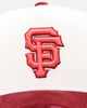 New Era San Francisco Giants 'Premium Corduroy Velvet' 9FORTY A-Frame Snapback Chrome White/Cardinal
