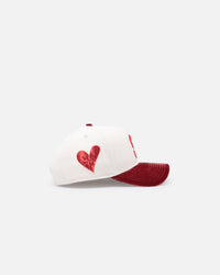 New Era Seattle Mariners 'Premium Corduroy Velvet' 9FORTY A-Frame Snapback Chrome White/Cardinal