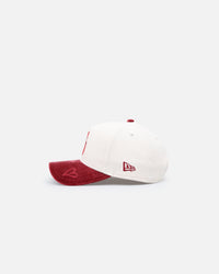 New Era Seattle Mariners 'Premium Corduroy Velvet' 9FORTY A-Frame Snapback Chrome White/Cardinal
