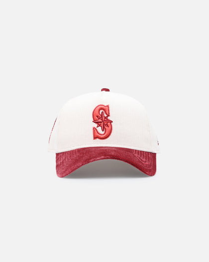 New Era Seattle Mariners 'Premium Corduroy Velvet' 9FORTY A-Frame Snapback Chrome White/Cardinal