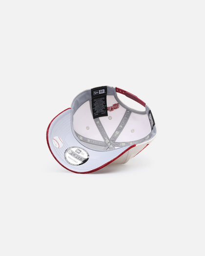 New Era Tampa Bay Rays 'Premium Corduroy Velvet' 9FORTY A-Frame Snapback Chrome White/Cardinal