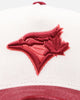 New Era Toronto Blue Jays 'Premium Corduroy Velvet' 9FORTY A-Frame Snapback Chrome White/Cardinal