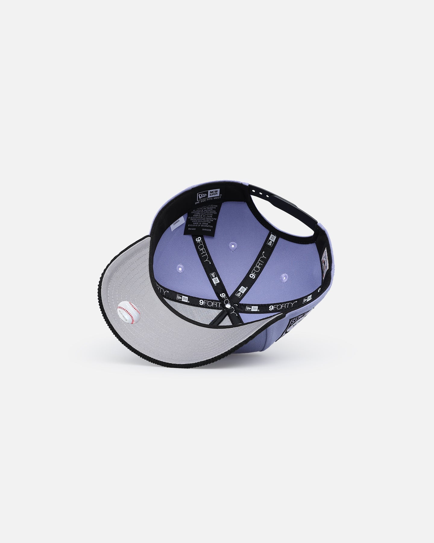 New Era New York Mets 9FORTY A-Frame Snapback Lavender/Black