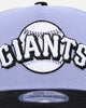 New Era San Francisco Giants 9FORTY A-Frame Snapback Lavender/Black
