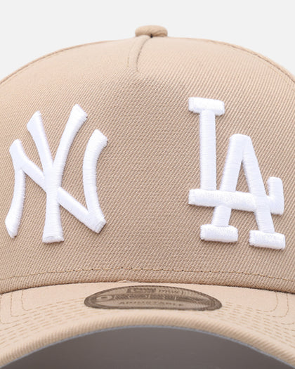 New Era New York Yankees X Los Angeles Dodgers 'Dual Logo' 9FORTY A-Frame Snapback Camel