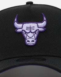 New Era Chicago Bulls 'Purple Haze' 9FORTY A-Frame Snapback Black/Purple