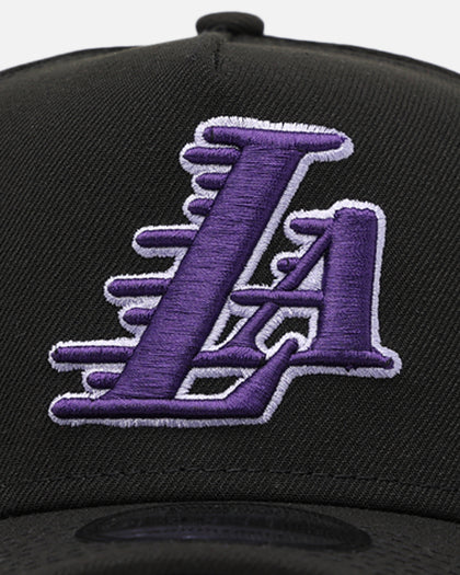 New Era Los Angeles Lakers 'Purple Haze' 9FORTY A-Frame Snapback Black/Purple
