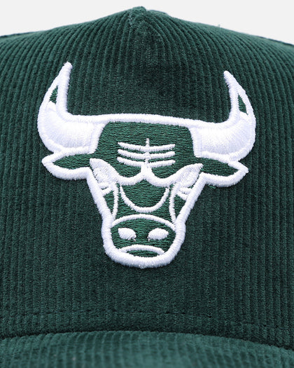 New Era Chicago Bulls 'Dark Green Cord' 9FORTY A-Frame Snapback Dark Green