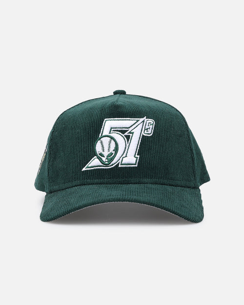 New Era Las Vegas 51s 'Dark Green Cord' 9FORTY A-Frame Snapback Dark Green