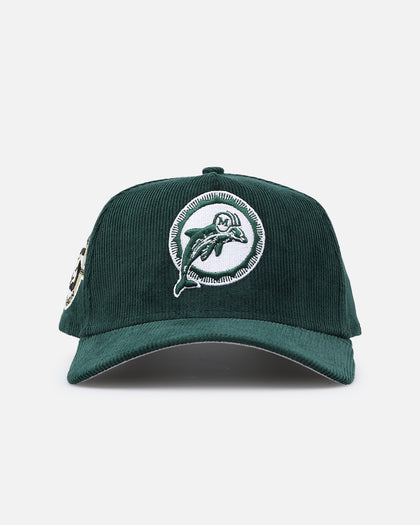 New Era Miami Dolphins 'Dark Green Cord' 9FORTY A-Frame Snapback Dark Green