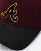 New Era Atlanta Braves 'Large Chenille' 9FORTY A-Frame Snapback Maroon