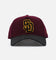 New Era San Diego Padres 'Large Chenille' 9FORTY A-Frame Snapback Maroon