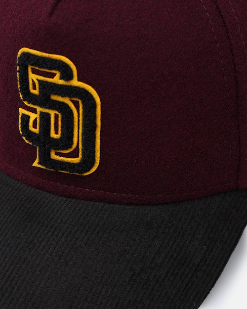 New Era San Diego Padres 'Large Chenille' 9FORTY A-Frame Snapback Maroon