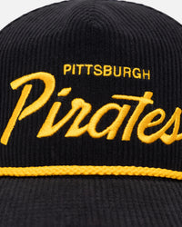 47 Brand Pittsburgh Pirates 'MLB Opening Day' Corduroy Crossrope Hitch Snapback Black