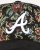 New Era Atlanta Braves 'Floral Tapestry' 9FORTY A-Frame Snapback Tapestry/Black