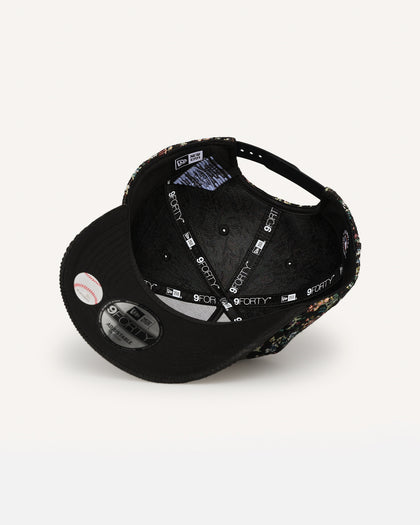 New Era Atlanta Braves 'Floral Tapestry' 9FORTY A-Frame Snapback Tapestry/Black
