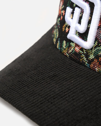 New Era San Diego Padres 'Floral Tapestry' 9FORTY A-Frame Snapback Tapestry/Black
