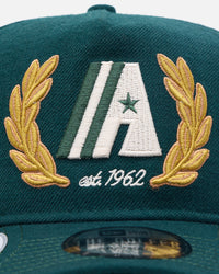 New Era Houston Astros 'Heritage Golf' Pre-Curved Golfer Snapback Cilantro Green