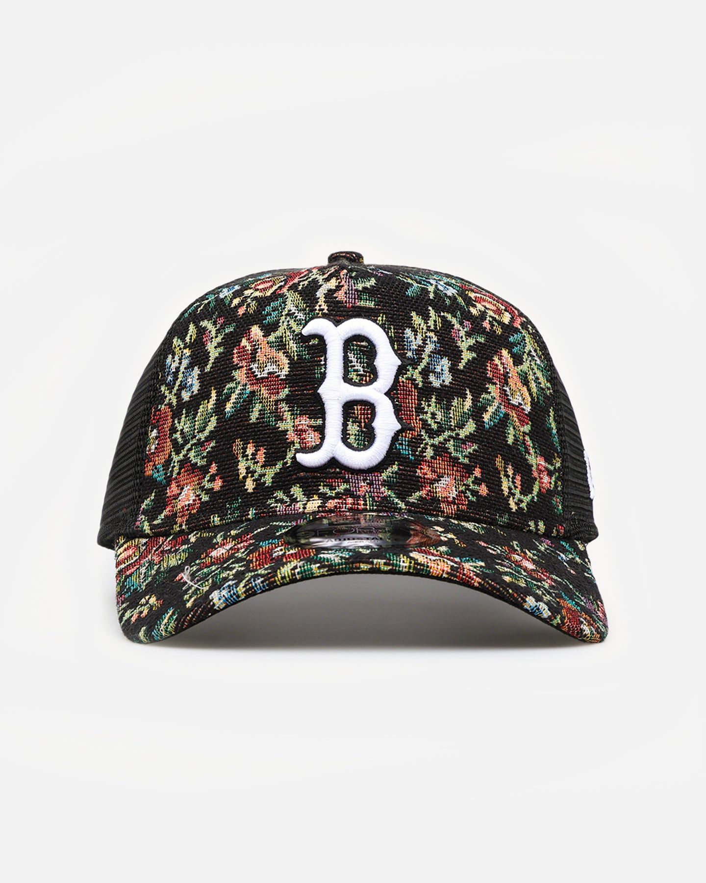 New Era Boston Red Sox 'Black Floral Tapestry' 9FORTY A-Frame