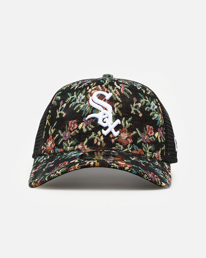 New Era Chicago White Sox 'Black Floral Tapestry' 9FORTY A-Frame Trucker Snapback Tapestry