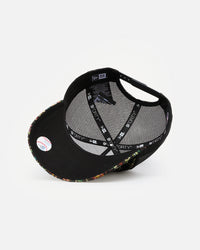 New Era Chicago White Sox 'Black Floral Tapestry' 9FORTY A-Frame Trucker Snapback Tapestry