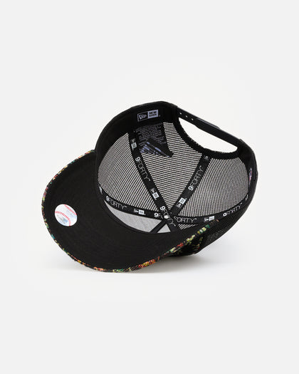 New Era Chicago White Sox 'Black Floral Tapestry' 9FORTY A-Frame Trucker Snapback Tapestry