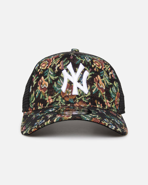 New Era New York Yankees 'Black Floral Tapestry' 9FORTY A-Frame Trucker Snapback Tapestry