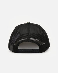 New Era Oakland Athletics 'Black Floral Tapestry' 9FORTY A-Frame Trucker Snapback Tapestry