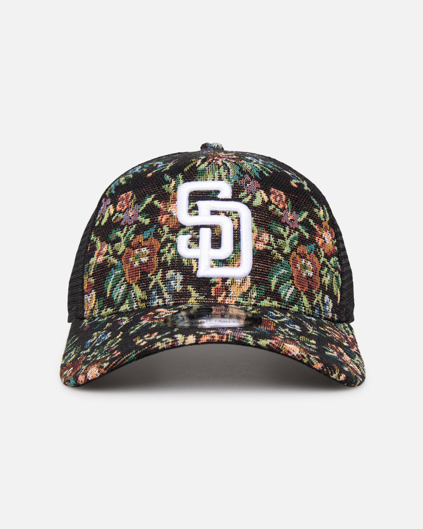 New Era San Diego Padres 'Black Floral Tapestry' 9FORTY A-Frame